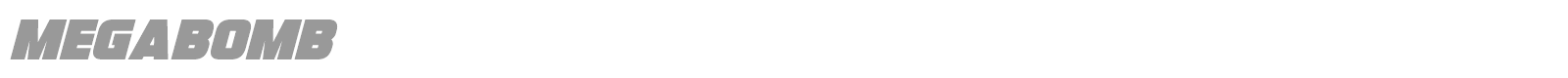 Megabomb font preview
